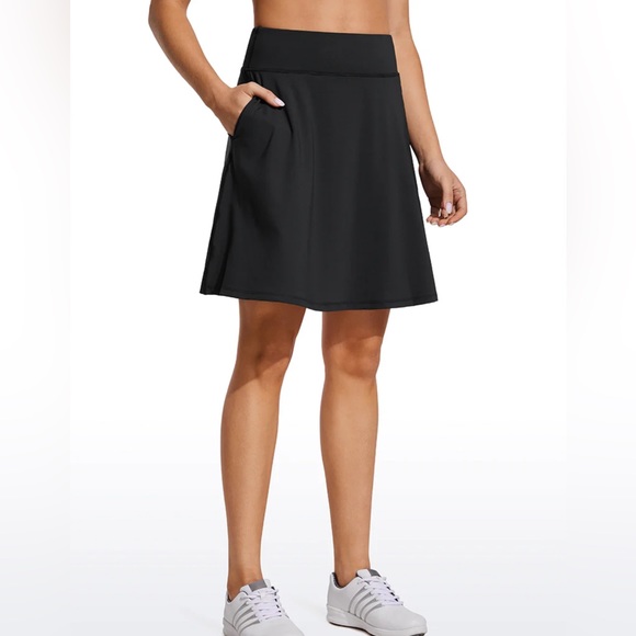 UPF 50+ High Rise Knee Length Tennis Skirts 20'' - Picture 1 of 8
